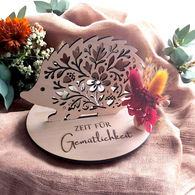 SVG und DXF Laser Herbst Datei Lichtigel Igel für Transparentpapier Leuchtigel Lichterkette Lichtdatei Leuchtdatei Laserdatei SVG Datei – Bild 15