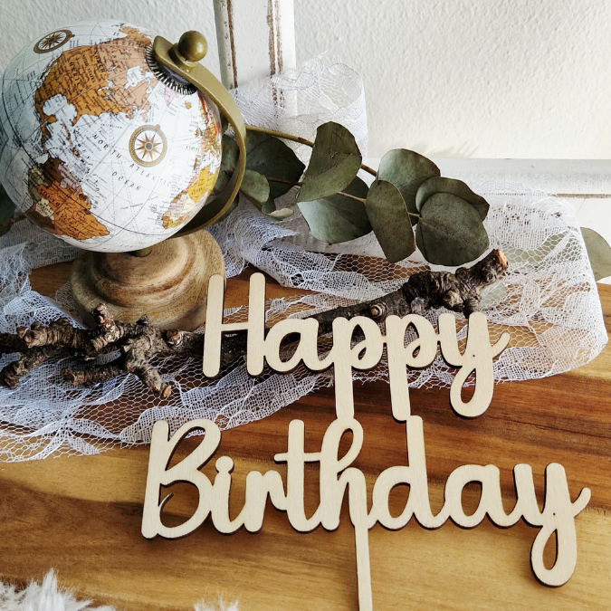 SVG Laserdatei Caketopper Geburtstag Gute Laune Mix Positive Good vibes inklusive Zahlen Kuchenstecker Pflanzenstecker SVG Datei – Bild 22