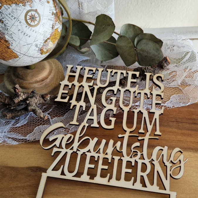 SVG Laserdatei Caketopper Geburtstag Gute Laune Mix Positive Good vibes inklusive Zahlen Kuchenstecker Pflanzenstecker SVG Datei – Bild 23