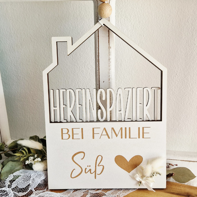 6 Designs Häuser zum füllen mit Blumen oder Geld Zuhause Heimat Home Freundschaft Deko Danke SVG Laserdatei Lasercut – Bild 21