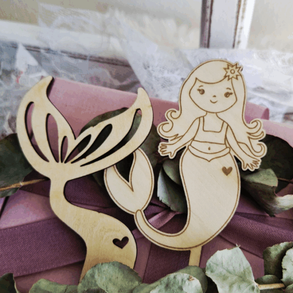 SVG Laserdatei Caketopper Geburtstag Meerjungfrau Mermaid Ocean Meer Muscheln Unterwasserwelt Kuchenstecker Pflanzenstecker SVG Datei – Bild 11