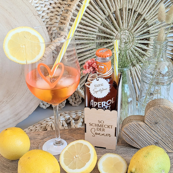 SVG Laserdatei 3 mm & 4mm Geschenkbox für kleine Lillet Aperol Flaschen Flaschenbox Summermoments Little Things Spritztour SVG Datei – Bild 14