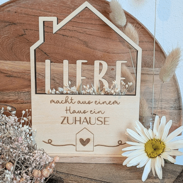 6 Designs Häuser zum füllen mit Blumen oder Geld Zuhause Heimat Home Freundschaft Deko Danke SVG Laserdatei Lasercut – Bild 6