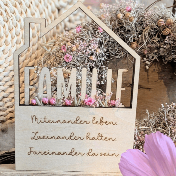 6 Designs Häuser zum füllen mit Blumen oder Geld Zuhause Heimat Home Freundschaft Deko Danke SVG Laserdatei Lasercut – Bild 7