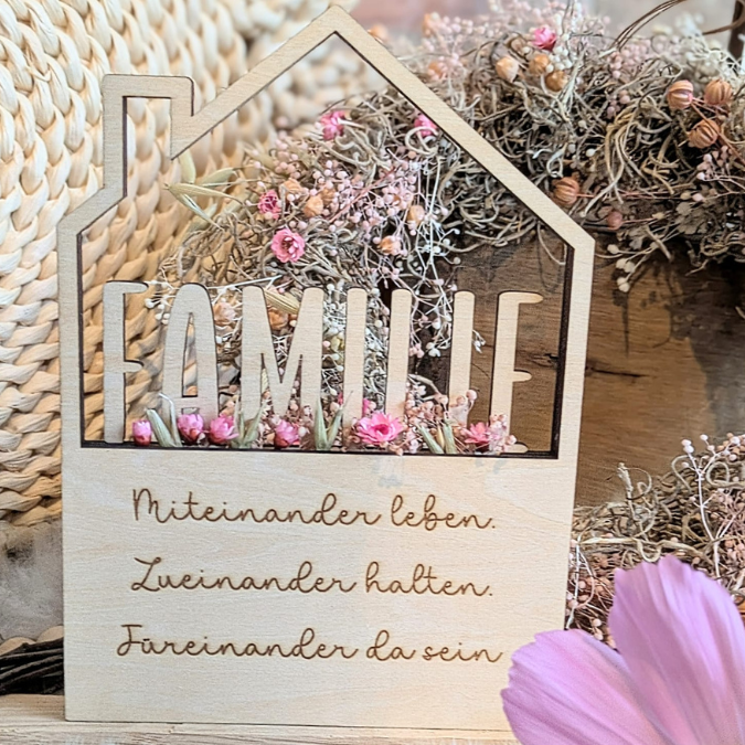 6 Designs Häuser zum füllen mit Blumen oder Geld Zuhause Heimat Home Freundschaft Deko Danke SVG Laserdatei Lasercut – Bild 7