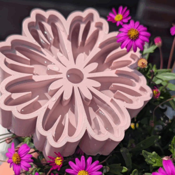 STL 3D Druck Datei Insektentränke Blume Blümchen Blatt für 8mm & 10mm Stäbe Bienentränke Schmetterlingtränke Garten Blumentopf Bambu Sommer – Bild 10
