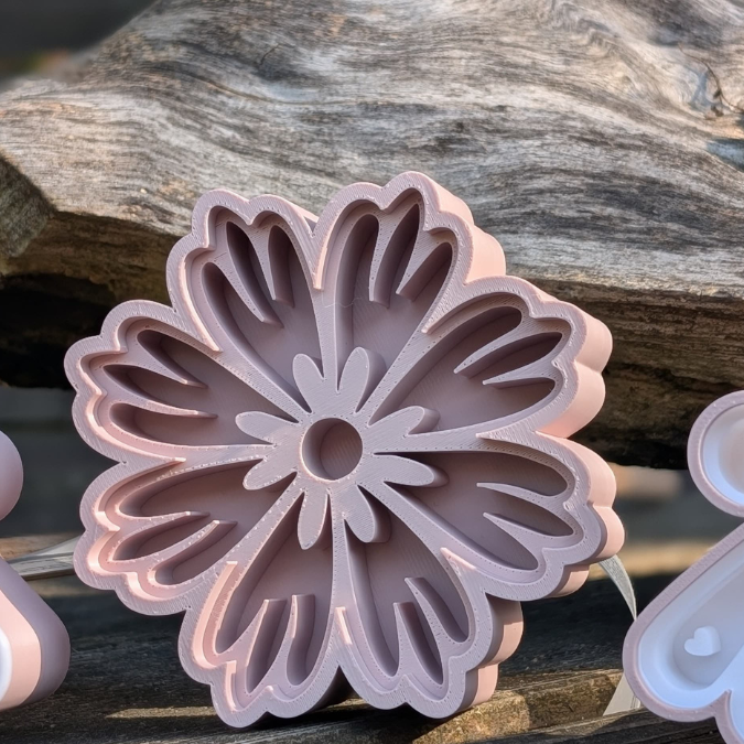 STL 3D Druck Datei Insektentränke Blume Blümchen Blatt für 8mm & 10mm Stäbe Bienentränke Schmetterlingtränke Garten Blumentopf Bambu Sommer – Bild 7
