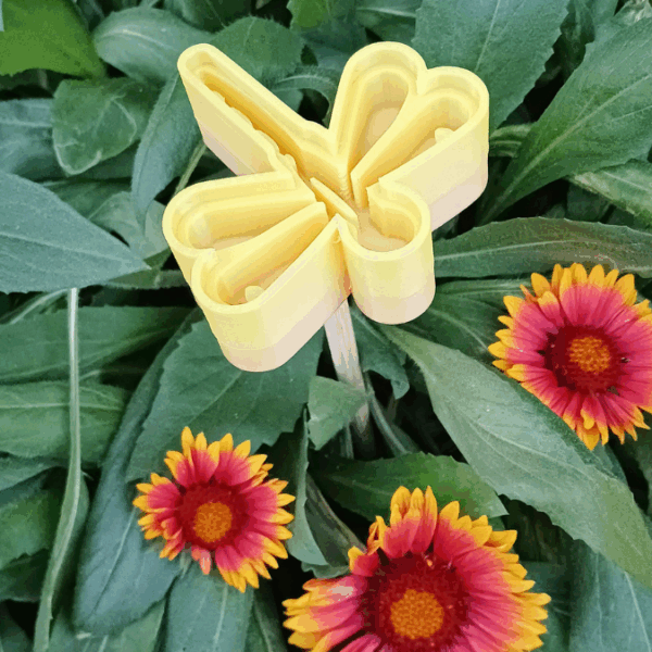 STL 3D Druck Datei Insektentränke Libelle für 8mm & 10mm Stäbe Bienentränke Schmetterlingtränke Garten Blumentopf Bambu Sommer – Bild 3