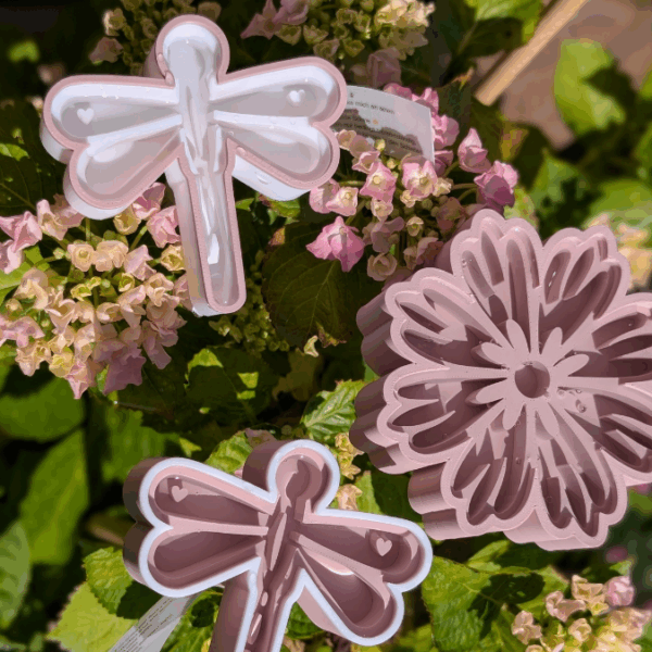 STL 3D Druck Datei Insektentränke Libelle für 8mm & 10mm Stäbe Bienentränke Schmetterlingtränke Garten Blumentopf Bambu Sommer – Bild 12