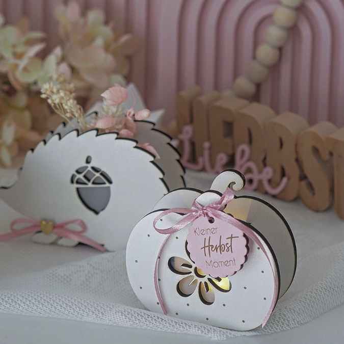 SVG Laser Herbst Datei Minis für Lichtkugeln LED Licht Igel Kürbis Boho Skandi Herbstin der Tüte geschenkidee Laserdatei SVG Datei – Bild 24