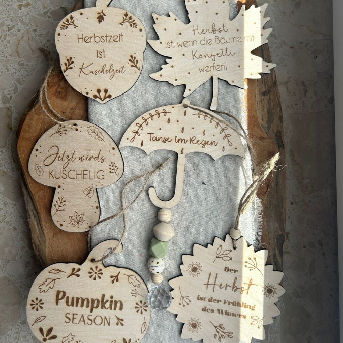 SVG Laser Herbst Datei Sonnenfänger Aufhänger Anhänger Herbst mit floralen Mustern Pumpkin season Kürbis Boho Skandi Laserdatei SVG Datei – Bild 32