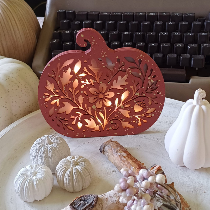 SVG Laser Herbst Datei Kürbis Lichtkürbis für Transparentpapier Lichterkette Lichtdatei Leuchtdatei Laserdatei SVG Datei – Bild 11