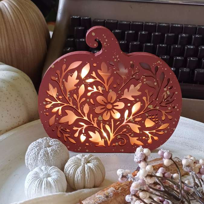 SVG Laser Herbst Datei Kürbis Lichtkürbis für Transparentpapier Lichterkette Lichtdatei Leuchtdatei Laserdatei SVG Datei – Bild 13