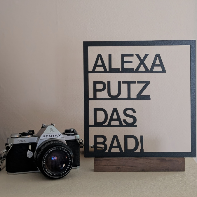 SVG Laserdatei Wanddeko Wandbilder Wandbild Rahmen ALEXA putz das Bad & Alexa putz die Küche SVG Datei – Bild 17