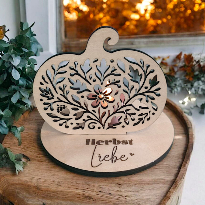 SVG Laser Herbst Datei Kürbis Lichtkürbis für Transparentpapier Lichterkette Lichtdatei Leuchtdatei Laserdatei SVG Datei – Bild 17