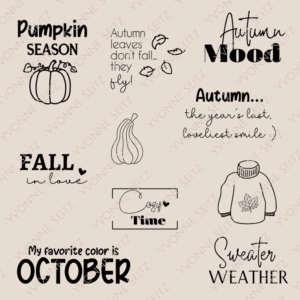 SVG Laser Datei Gravur Autumn Fall English Herbstbundle Herbst Herbstliebe Sweater weather Pumpkin love Laserdatei Plotterdatei