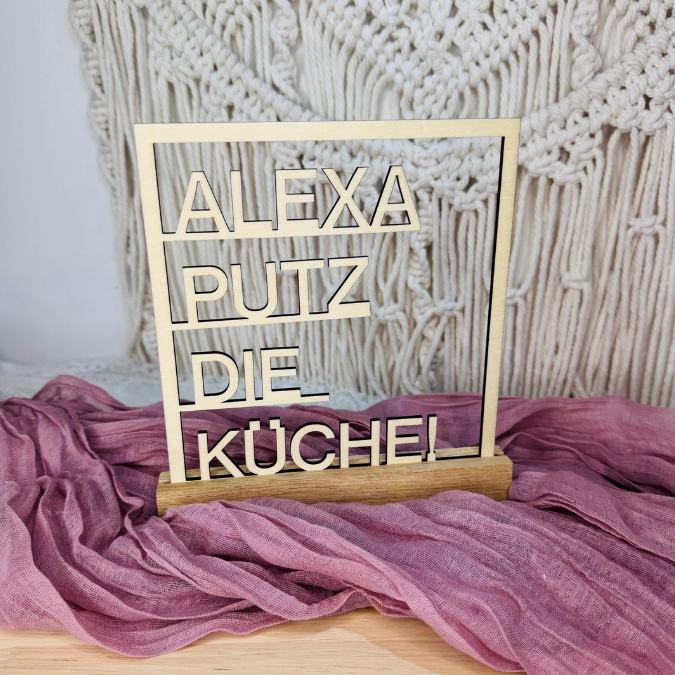 SVG Laserdatei Wanddeko Wandbilder Wandbild Rahmen ALEXA putz das Bad & Alexa putz die Küche SVG Datei – Bild 18