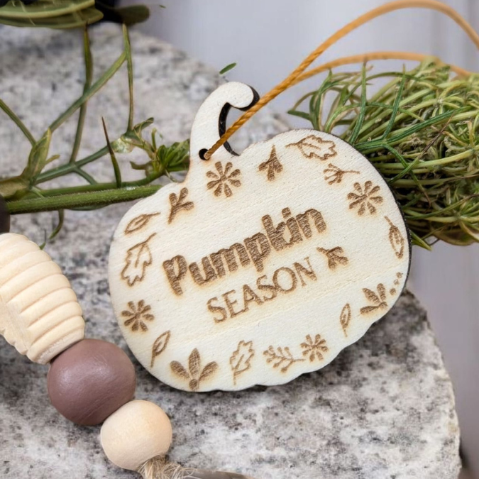 SVG Laser Herbst Datei Sonnenfänger Aufhänger Anhänger Herbst mit floralen Mustern Pumpkin season Kürbis Boho Skandi Laserdatei SVG Datei – Bild 6
