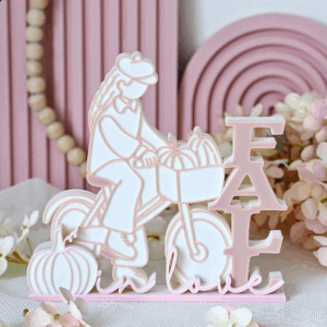 STL 3D Druck Datei Herbst Fahrrad Fall in Love Autumn Herbstglück Herbstdeko Aufsteller Geschenkidee