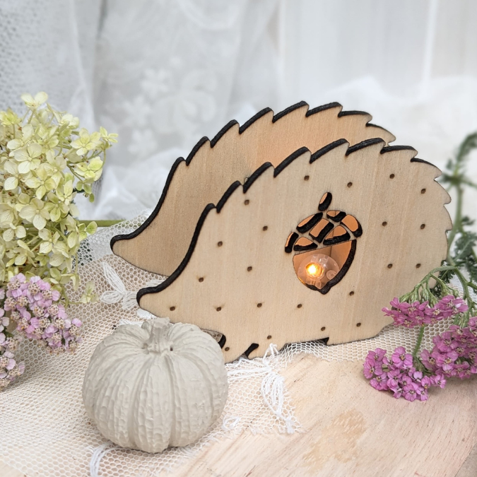 SVG Laser Herbst Datei Minis für Lichtkugeln LED Licht Igel Kürbis Boho Skandi Herbstin der Tüte geschenkidee Laserdatei SVG Datei – Bild 10