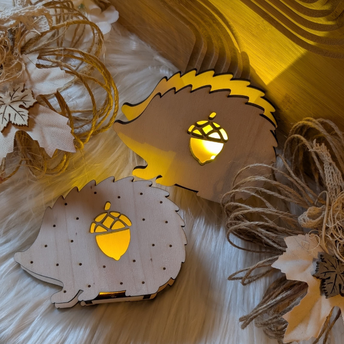 SVG Laser Herbst Datei Minis für Lichtkugeln LED Licht Igel Kürbis Boho Skandi Herbstin der Tüte geschenkidee Laserdatei SVG Datei – Bild 14