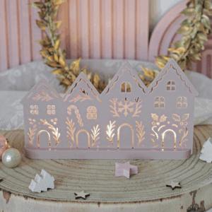 STL 3D Druck Datei Weihnachten 3er LED Teelichthalter Weihnachtshäuser Häuser Winterdeko 3D-Datei 3D-Druck Vorlage