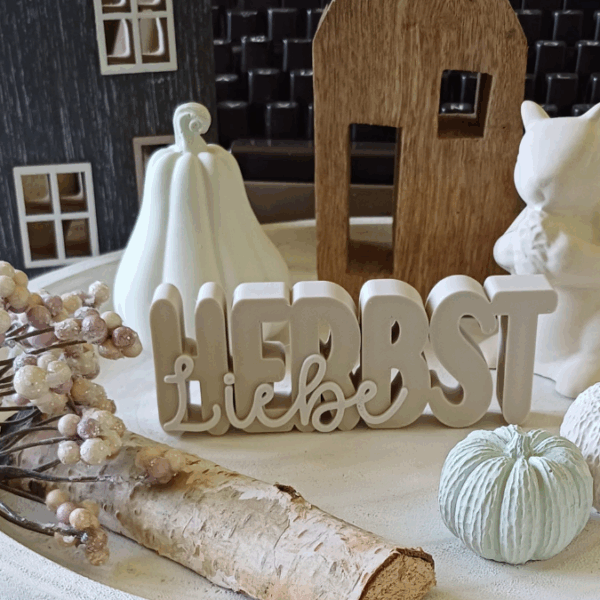 STL 3D Druck Datei 3er Set Herbst Schriftzüge Herbstglück Herbstliebe Herbstmoment 3D-Datei 3D-Druck Vorlage – Bild 14