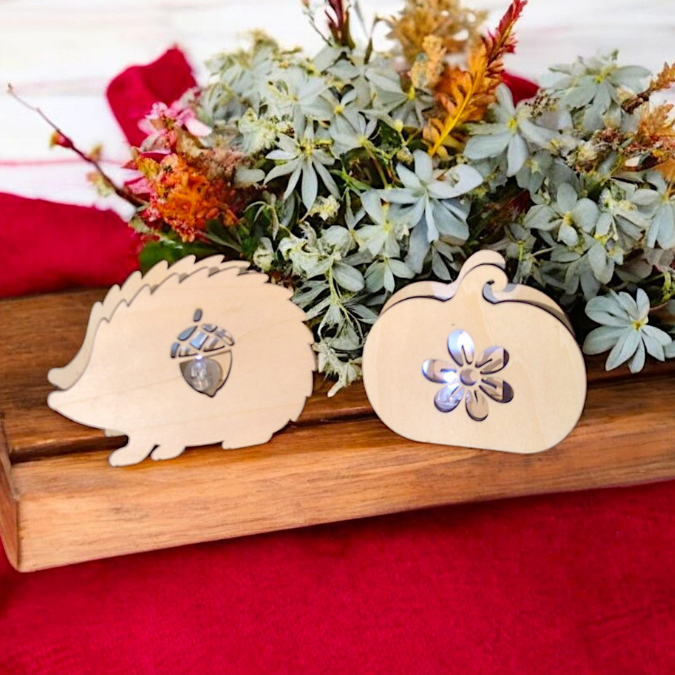 SVG Laser Herbst Datei Minis für Lichtkugeln LED Licht Igel Kürbis Boho Skandi Herbstin der Tüte geschenkidee Laserdatei SVG Datei – Bild 19