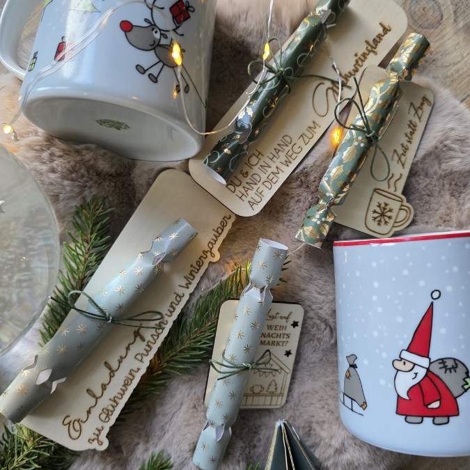 SVG Laserdatei 8 Designs Verpackung für Weihnachtsmarkt Gutscheine Weihnachten Geschenkidee Zeit statt Zeug Winter inkl Anhänger SVG Datei Einladung – Bild 16