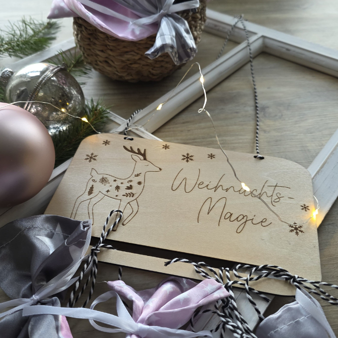 4 Designs Adventskalender SVG Laser Datei Skandi für Kinder und Erwachsene Boho Scandi Kalender Diy Balerina Vogel Weihnachtshäuschen Haus Schneekugel – Bild 19