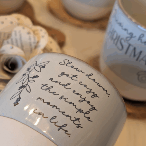 Christmas SVG Laser Datei Gravur Weihnachtsdatei Laserdatei Plotterdatei Weihnachtsgravuren english quotes Cozy slow down christmasfeeling – Bild 12