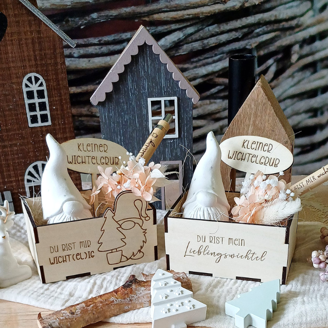 3mm und 4mm Wichtelbox Geschenkbox für Kleinigkeiten Wichtel Wichtelgeschenk SVG Laser Datei Weihnachten Wichtelidee Geschenkidee wichtelig – Bild 19