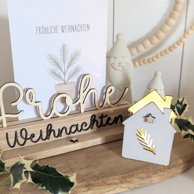 SVG Laserdatei 6 Designs Häuser Mini Haus zum füllen mit Blumen, Geld oder Ballonlicht Weihnachten Winter Mitbringsel SVG-Datei – Bild 6