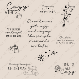 Christmas SVG Laser Datei Gravur Weihnachtsdatei Laserdatei Plotterdatei Weihnachtsgravuren english quotes Cozy slow down christmasfeeling