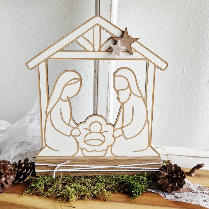 SVG Laserdatei für Klötzchen Klötzchenset Krippe Weihnachten Schriftzüge Schriftzug Krippenszene Heilige Nacht Winter SVG Datei – Bild 10