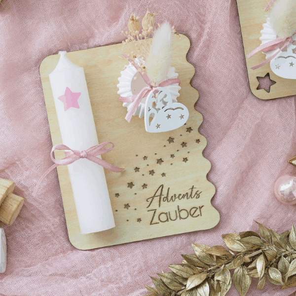 6 Designs Laserdatei Halter für Kerzen, Kerzenständer Geld Verpackung für Gutscheine Kleinigkeiten Weihnachten Nikolaus Christkind SVG Datei – Bild 7
