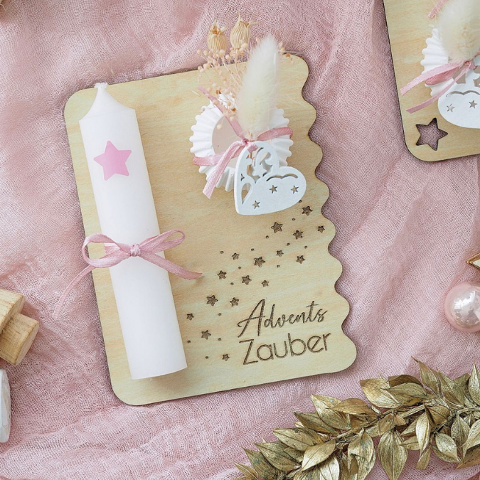 6 Designs Laserdatei Halter für Kerzen, Kerzenständer Geld Verpackung für Gutscheine Kleinigkeiten Weihnachten Nikolaus Christkind SVG Datei – Bild 7
