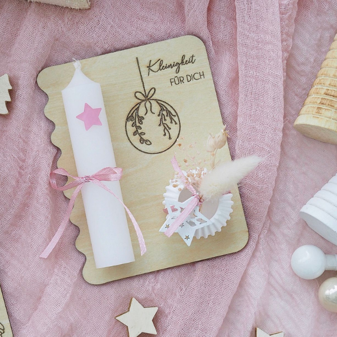 6 Designs Laserdatei Halter für Kerzen, Kerzenständer Geld Verpackung für Gutscheine Kleinigkeiten Weihnachten Nikolaus Christkind SVG Datei – Bild 9