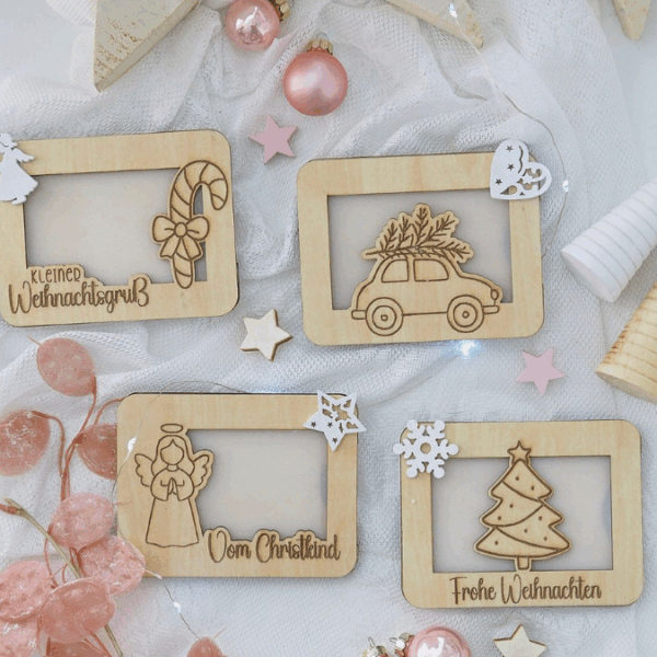 12 Designs Laserdatei Verpackung für Gutscheinkarten Gutscheine Geld Weihnachten Nikolaus Christkind Geldgeschenk Wunschgutschein SVG Datei – Bild 7
