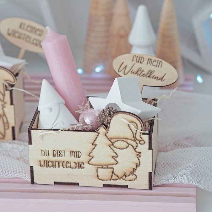 Wichtelbox Geschenkbox für Kleinigkeiten 3mm und 4mm Wichtel Wichtelgeschenk SVG Laser Datei Weihnachten Wichtelidee Geschenkidee wichtelig – Bild 9