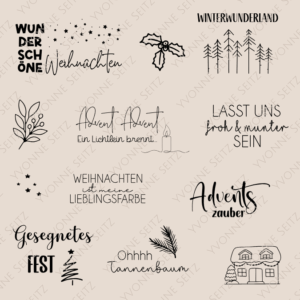 Weihnachten SVG Laser Datei Gravur Weihnachtsdatei Laserdatei Plotterdatei Weihnachtsgravuren Lasst uns froh und munter sein Advent
