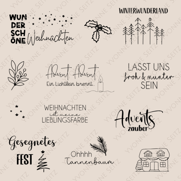 Weihnachten SVG Laser Datei Gravur Weihnachtsdatei Laserdatei Plotterdatei Weihnachtsgravuren Lasst uns froh und munter sein Advent