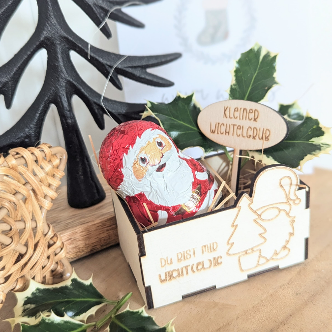Wichtelbox Geschenkbox für Kleinigkeiten 3mm und 4mm Wichtel Wichtelgeschenk SVG Laser Datei Weihnachten Wichtelidee Geschenkidee wichtelig – Bild 5