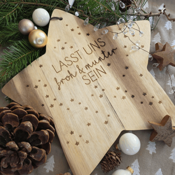 Weihnachten SVG Laser Datei Gravur Weihnachtsdatei Laserdatei Plotterdatei Weihnachtsgravuren Lasst uns froh und munter sein Advent – Bild 3