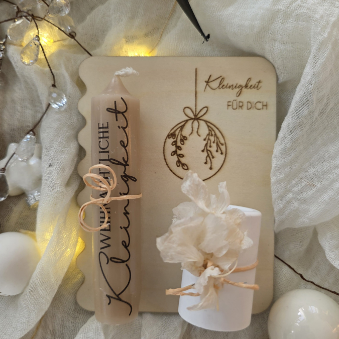 6 Designs Laserdatei Halter für Kerzen, Kerzenständer Geld Verpackung für Gutscheine Kleinigkeiten Weihnachten Nikolaus Christkind SVG Datei – Bild 10