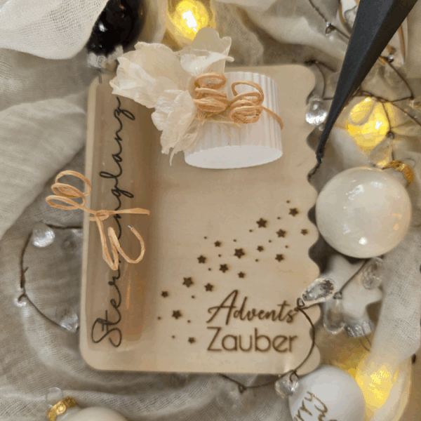 6 Designs Laserdatei Halter für Kerzen, Kerzenständer Geld Verpackung für Gutscheine Kleinigkeiten Weihnachten Nikolaus Christkind SVG Datei – Bild 11