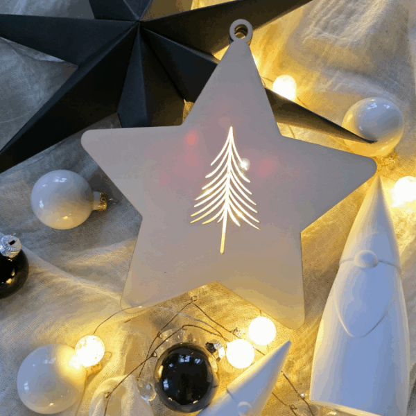 12 Designs Lichtsterne Leuchtsterne Sterne zum beleuchten SVG Laser Datei Weihnachten Transparentpapier Leuchtdatei Weihnachtsdeko – Bild 3