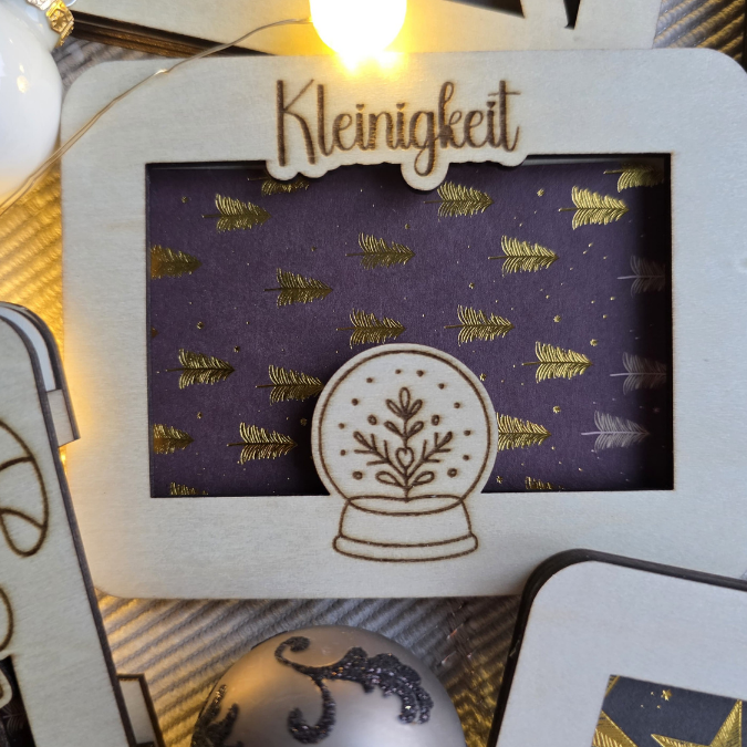 Laserdatei Verpackung für Gutscheinkarten Gutscheine 12 Designs Geld Weihnachten Nikolaus Christkind Geldgeschenk Wunschgutschein SVG Datei – Bild 3