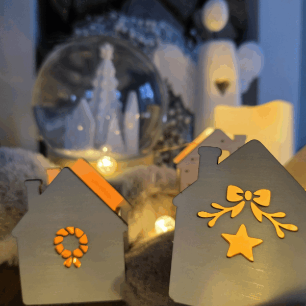 SVG Laserdatei 6 Designs Häuser Mini Haus zum füllen mit Blumen, Geld oder Ballonlicht Weihnachten Winter Mitbringsel SVG-Datei – Bild 13