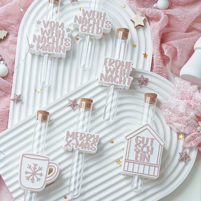 STL 3D Druck Datei 13 Designs in 3 Größen Weihnachten Aufschieber Wunscherfüller für Reagenzglas Geldgeschenk Winter 3D-Druck Gutscchein – Bild 6
